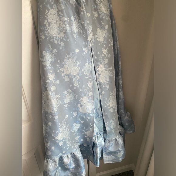 V. Chapman Veronica Corset Ruffle Side-Slit Dress (Size 12) - Picture 8 of 9